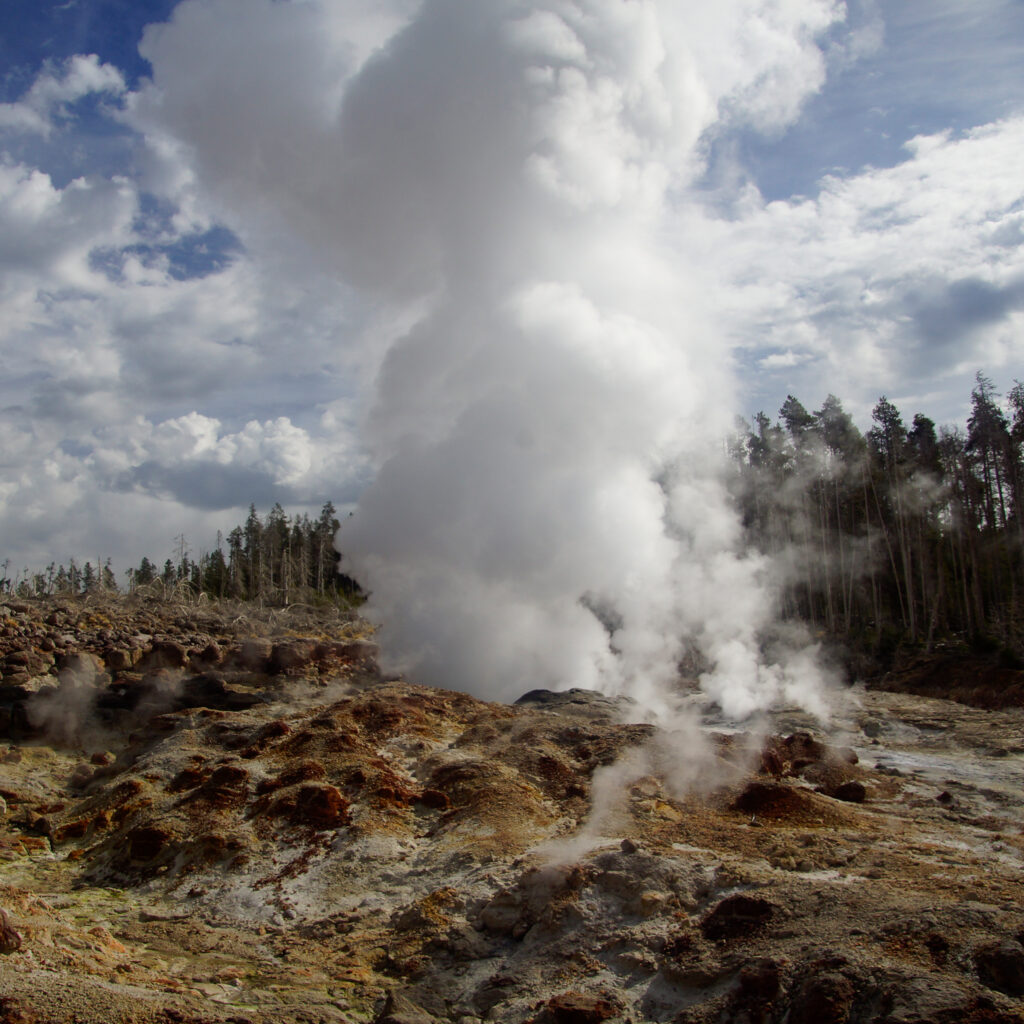 Steamboat Geyser Norris Geyser Basin Summer 2025 Photograph by Dennis Sotolongo